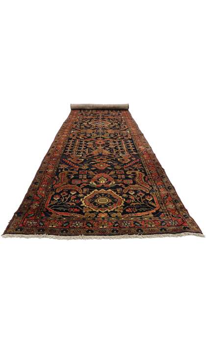 4 x 16 Vintage Persian Hamadan Rug 75363
