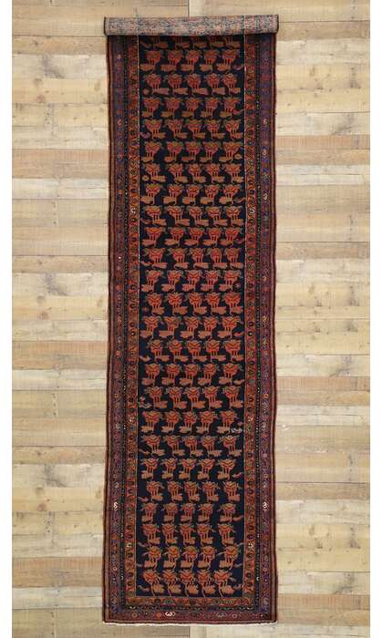 3 x 13 Antique Persian Azerbaijan Rug 75381