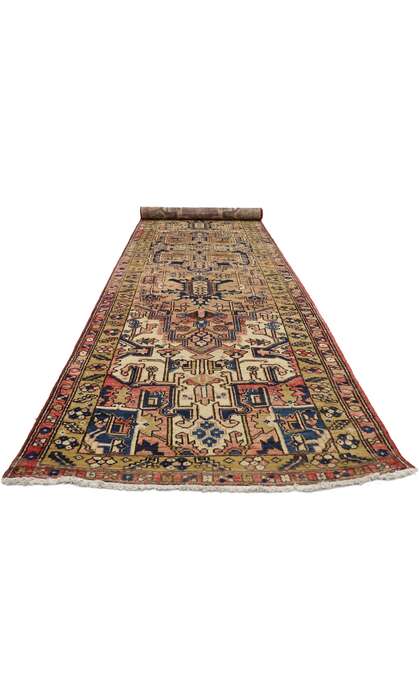 4 x 14 Vintage Heriz Rug 76406