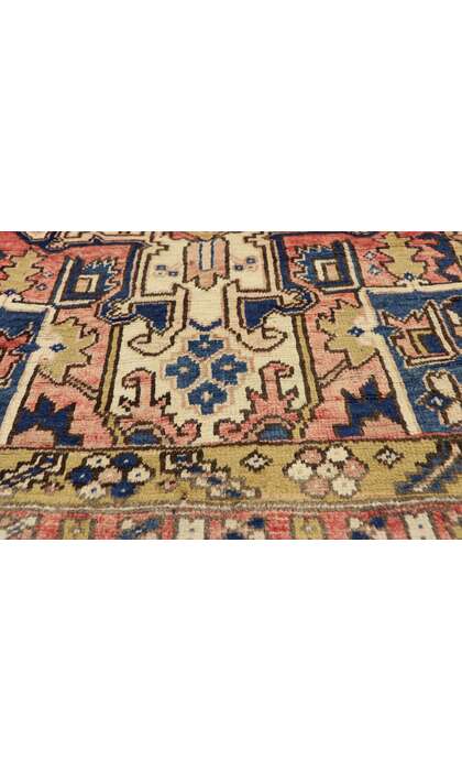 4 x 14 Vintage Heriz Rug 76406