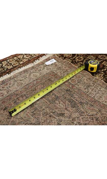 3 x 13 Antique Brown Persian Malayer Rug 76558