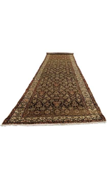 3 x 13 Antique Brown Persian Malayer Rug 76558