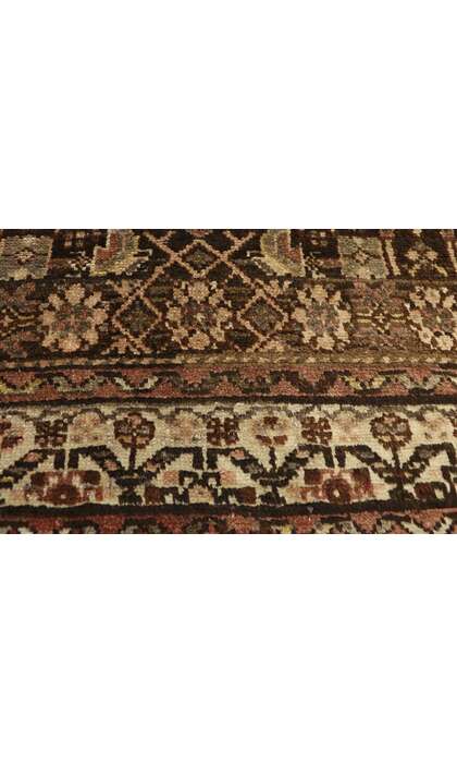3 x 13 Antique Brown Persian Malayer Rug 76558