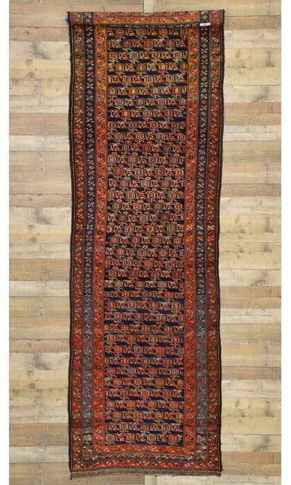 4 x 12 Antique Persian Kurdish Rug 76615