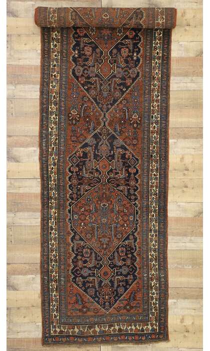 4 x 17 Antique Bijar Rug 76653