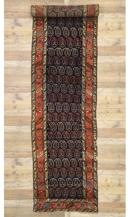 4 x 17 Antique Bijar Rug 76944