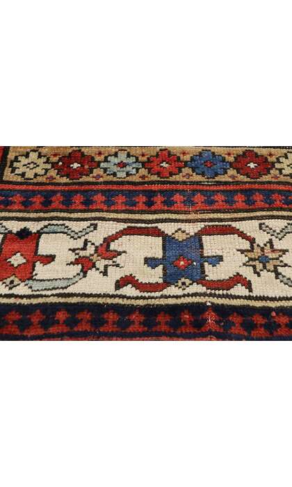 4 x 12 Antique Kazak Rug 77059