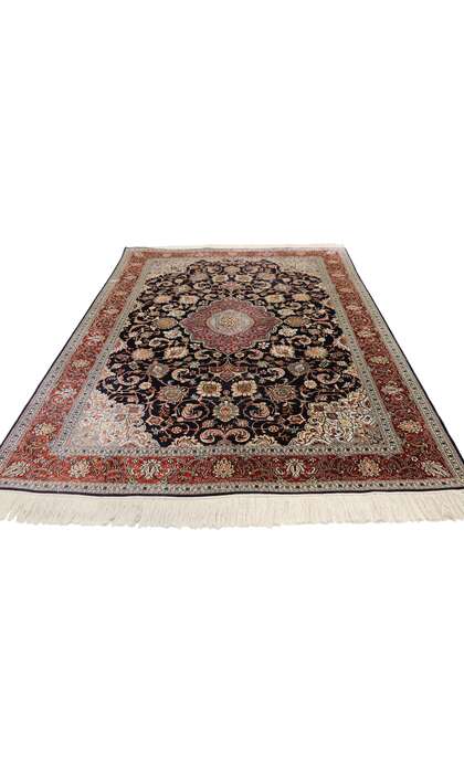 4 x 6 Vintage Silk Kashan Rug 77371