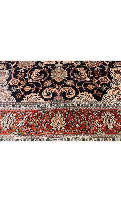 4 x 6 Vintage Silk Kashan Rug 77371