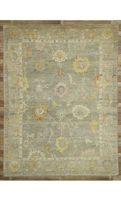 9 x 12 Vintage-Inspired Oushak Rug 80524