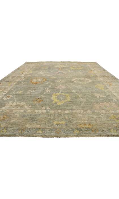 9 x 12 Vintage-Inspired Oushak Rug 80524