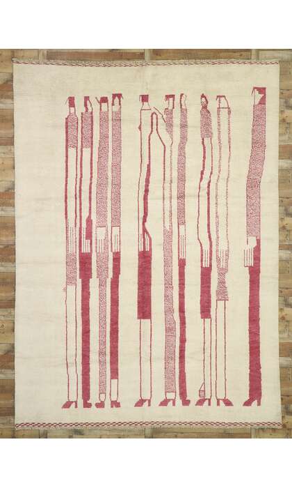 10 x 14 Figurative Moroccan Area Rug 80530