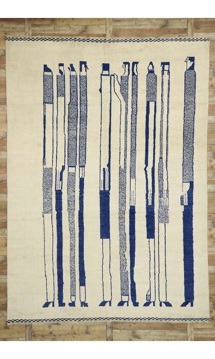 10 x 14 Figurative Moroccan Area Rug 80532