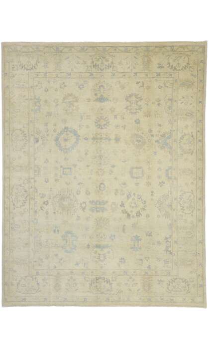 8 x 10 Vintage-Inspired Oushak Rug 30201