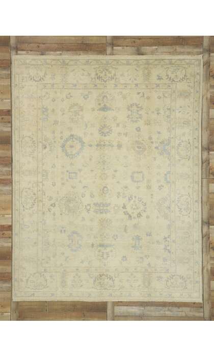8 x 10 Vintage-Inspired Oushak Rug 30201