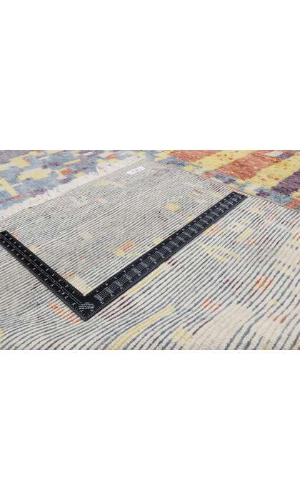10 x 14 Color Block Moroccan Rug 30356