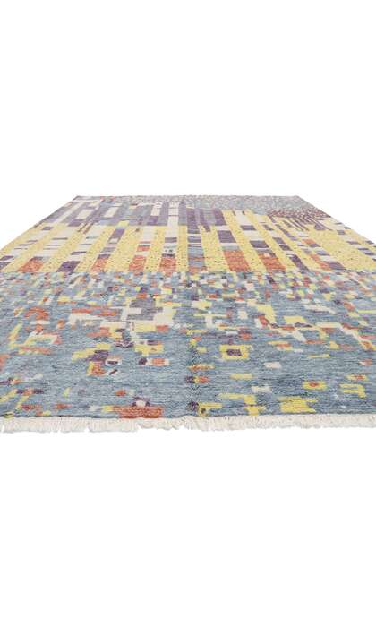 10 x 14 Color Block Moroccan Rug 30356