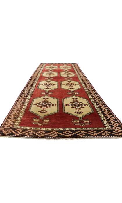 4 x 13 Vintage Turkish Oushak Rug 50469