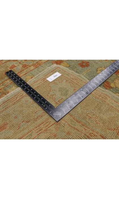 3 x 13 Modern Mediterranean Style Oushak Rug Runner 50539