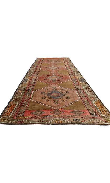 4 x 13 Vintage Turkish Oushak Rug 51051