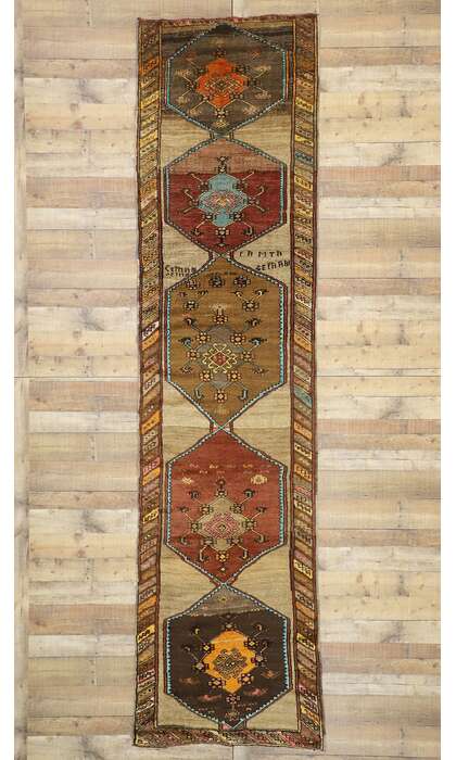 3 x 13 Vintage Turkish Oushak Runner 51842 w