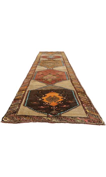 3 x 13 Vintage Turkish Oushak Runner 51842 floor