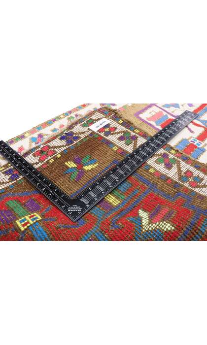 3 x 9 Vintage Turkish Oushak Rug 52066