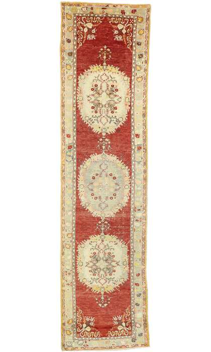 3 x 13 Vintage Turkish Oushak Rug 52129