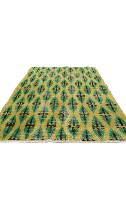 4 x 7 Zeki Muren Vintage Turkish Sivas Rug 52599