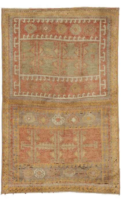 3 x 4 Antique Turkish Oushak Rug 52607