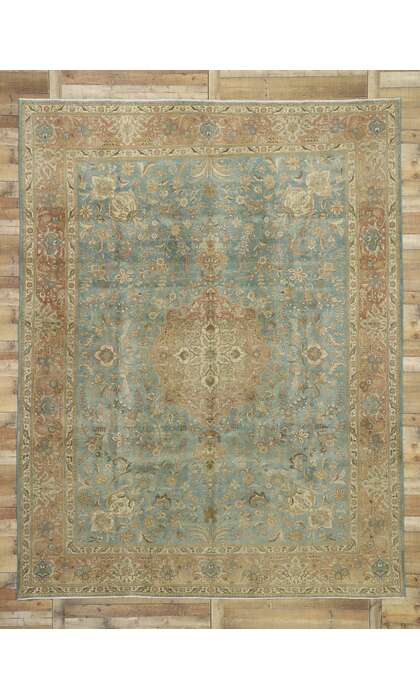 10 x 13 Vintage Tabriz Rug 52664