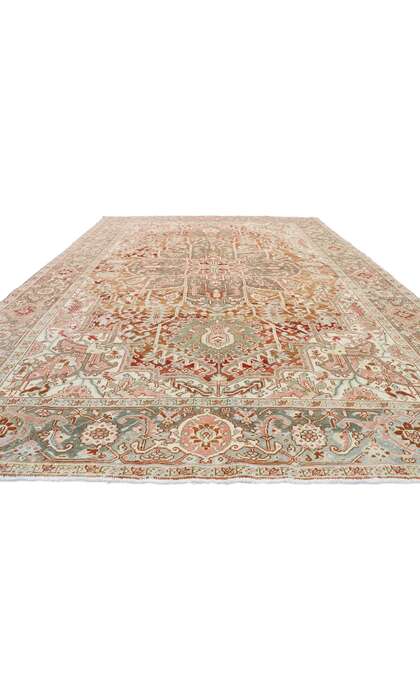 8 x 12 Vintage Heriz Rug 52667