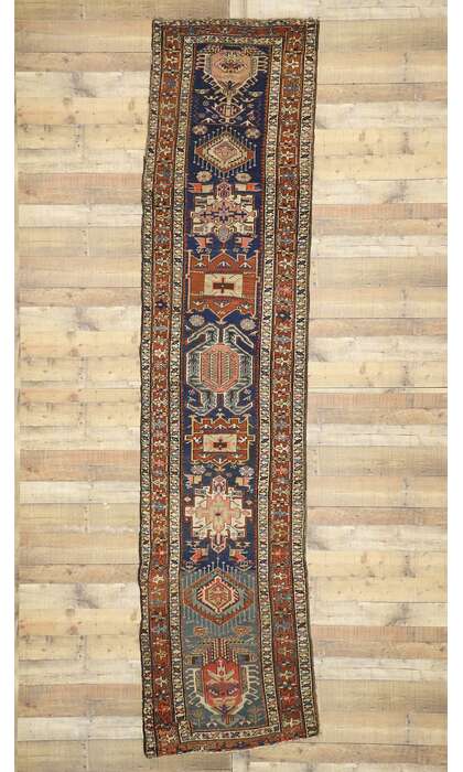 3 x 13 Antique Kazak Rug 73247