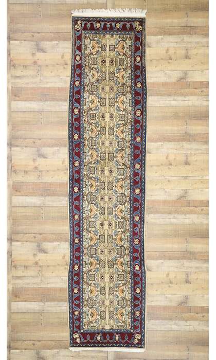 3 x 13 Vintage Yazd Rug 76575