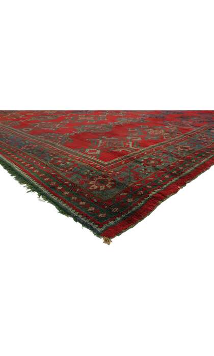12 x 14 Antique Turkish Oushak Rug 76606