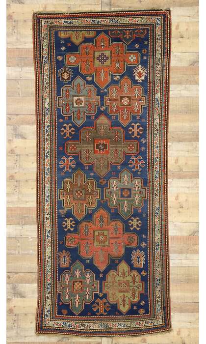 4 x 10 Antique Kazak Rug 77013
