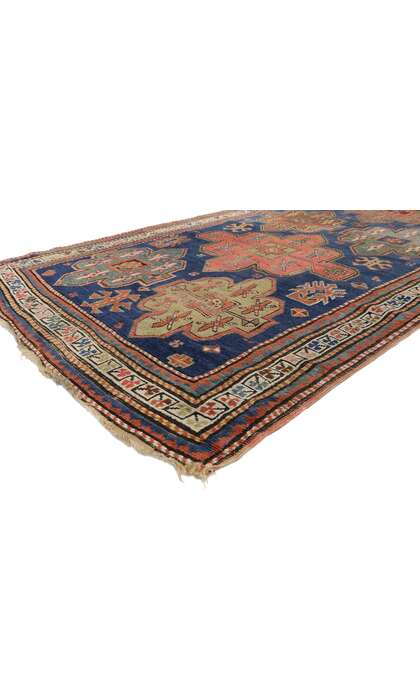 4 x 10 Antique Kazak Rug 77013