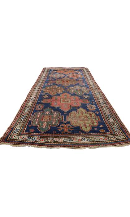 4 x 10 Antique Kazak Rug 77013