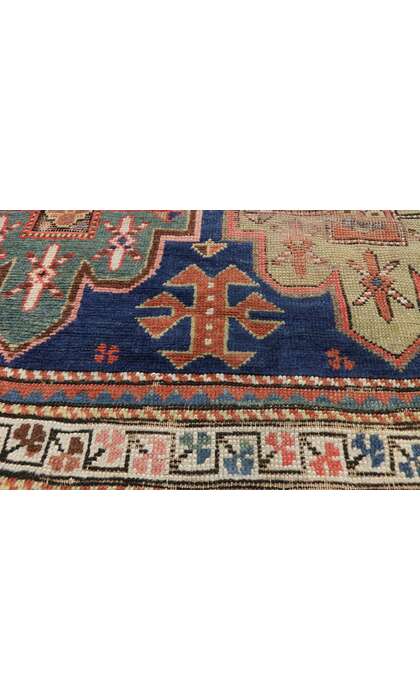 4 x 10 Antique Kazak Rug 77013