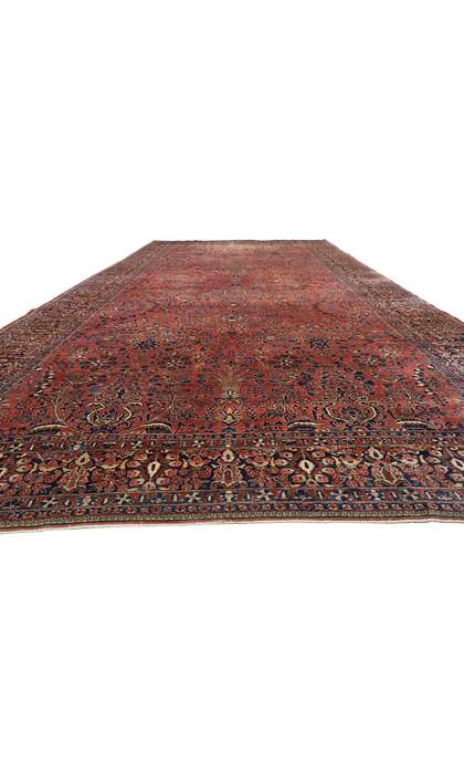 11 x 23 Antique Sarouk Rug 77381