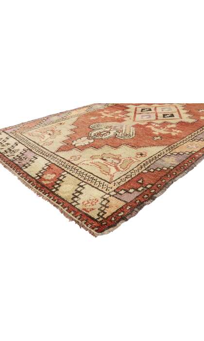 3 x 7 Vintage Turkish Oushak Rug 50173
