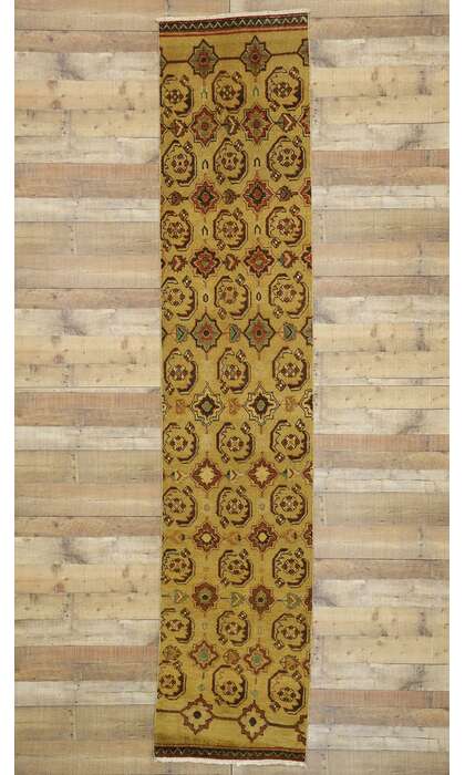 2 x 12 Vintage Turkish Oushak Rug 50463