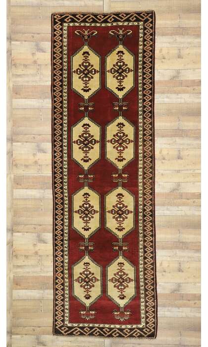 4 x 13 Vintage Turkish Oushak Rug 50470