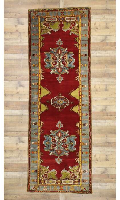 4 x 12 Vintage Oushak Rug 50587