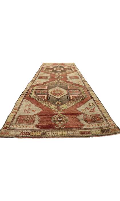 4 x 12 Vintage Turkish Oushak Rug 50645