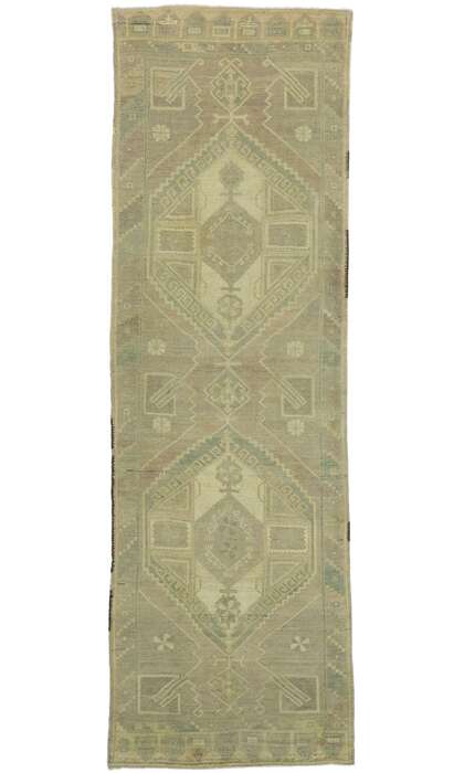 4 x 13 Vintage Turkish Oushak Rug 51023