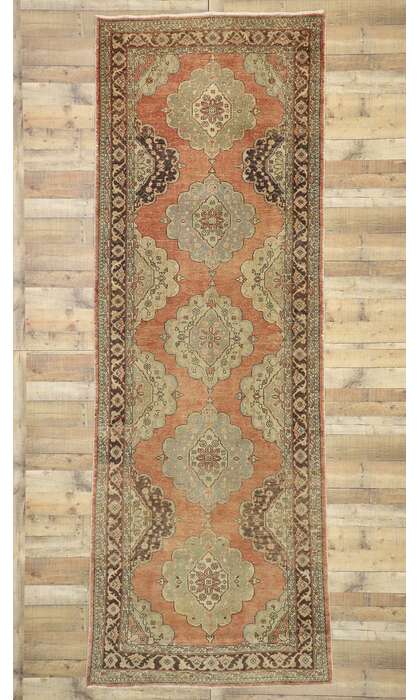 5 x 13 Vintage Oushak Rug 51149