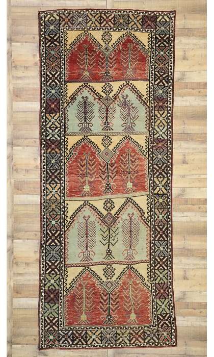 5 x 13 Vintage Oushak Rug 51356