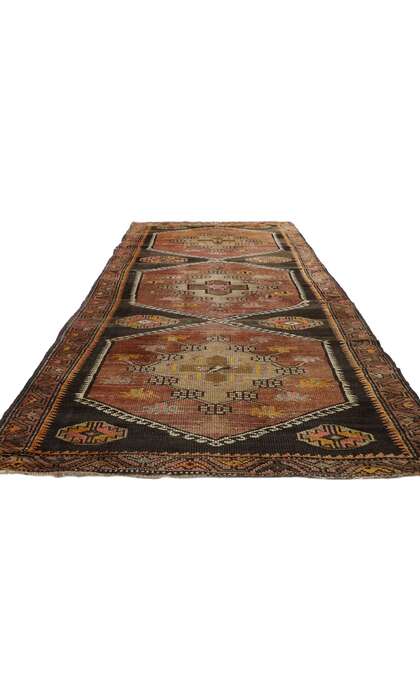 4 x 11 Vintage Turkish Oushak Rug 51446
