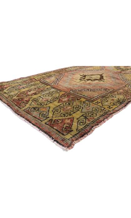 4 x 12 Vintage Oushak Rug 516594 x 12 Vintage Oushak Rug 51659